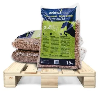 Produktbild von Strohpellets 975 kg, ca. 8 mm, Einstreu für Geflügel, Schweine, Pferde, geruchsneutralisierend