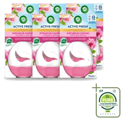 Image de 6 diffuseurs d'ambiance Air Wick Deco Sphere, parfum Magnolia et cerisier, contenance : 75 ml, lot de 6