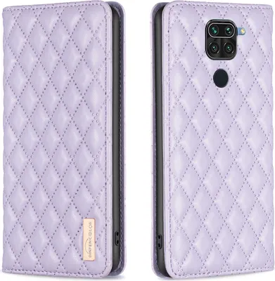 Obrázek produktu pro Redmi Note 9 Pouzdro, Elegantní Flip Kožené Pouzdro s Kapsami na Karty a Stojánkem pro Xiaomi Redmi Note 9 Fialová