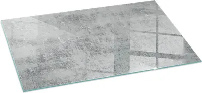 Produktbild von Glasbodenplatte für 100x50 cm – Kaminofen – Kaminplatte Glas – Schutzglas – Funkenschutzplatte –Glasbodenplatte Feuerfeste – Hitzeschutzplatte – Bodenschutz aus Glas – Abstrakte Hintergrundtextur