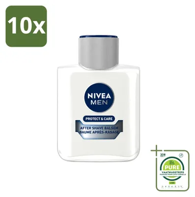Produktbild von 10 x NIVEA MEN Protect & Care Aftershave Balsam - 100 ml - Großpackung - 10 Stücke