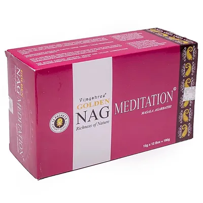 Obrázok produktu pre Meditácia kadidla Golden Nag – 15 G