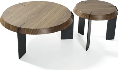 Immagine prodotto di Tavolino Tavolino di design Tavolo rotondo marrone Tavolo da salotto Nuovo