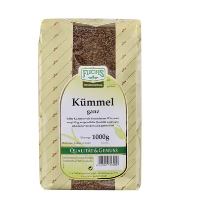 Obrázok produktu pre Fuchs Professional Kmín celý pikantný mierne horký 1000g