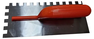 Image de TRUELLE À DENTS AVEC MANCHE EN PLASTIQUE CARDINALE 28 x 12 cm - Dents à droite 7 x 7 mm