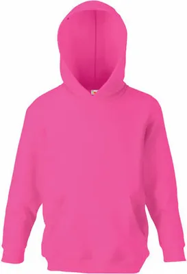 Produktbild von Fruit of the Loom - Kids Classic Hooded Sweat - Fuchsia - 152