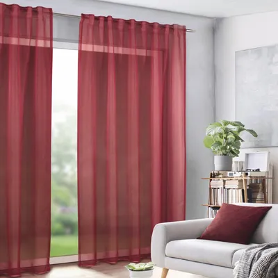 Produktbild von Fertigschal verdeckte Schlaufen "Sylvia" - Vorhang von Albani: Weiß / 245x135cm Farbe: Weiß Größe (HxB): 245x135cm