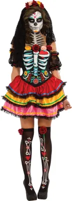 Produktbild von Skelett Día de los Muertos Halloween Kostüm Damen Größe: XL