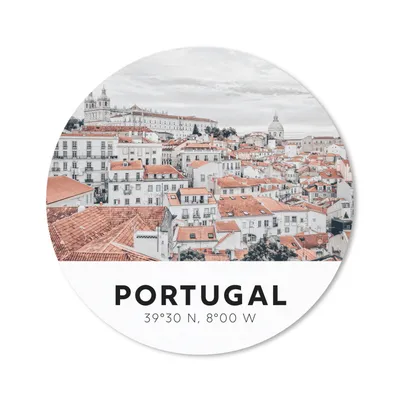 Produktbild von MuchoWow® Mauspad Mousepad Portugal - Lissabon - Häuser 30x30 cm - Mousepads - Maus Mat - Pad - Mausunterlage - Tischunterlage - Schreibtischmatten