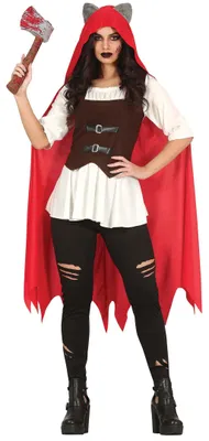 Produktbild von Rotkäppchen Halloween Kostüm für Damen, Größe:L