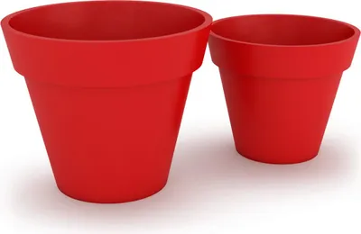 Zdjęcie produktu dla Donica Doniczka Z Polietylenu Do Domu Na Taras SATURN PL-SA94 czerwony