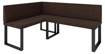 Produktbild von Eckbank Akiko NINA Metal [] -142x196 LINKS-INARI 28- Stoff|Eckbankgruppe für Ihrem Esszimmer|Küche|modern|Sitzecke|Essecke
