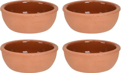 Zdjęcie produktu dla Kokilki do zapiekania, terakota, 150 ml, 4 sztuki, Ø 10 cm