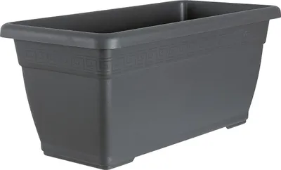 Produktbild von Geli Pflanztrog PLATO Anthrazit 60 x 30 cm - Kunststoff