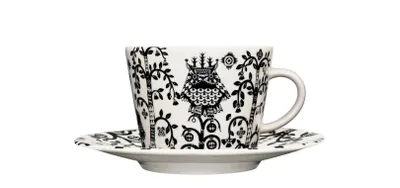 Produktbild von iittala Taika Kaffeetasse 0,2 Liter - schwarz / weiss