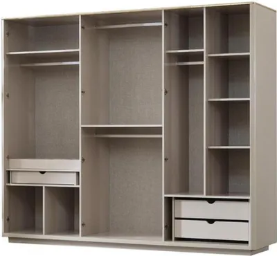 Produktbild von Schlafzimmermöbel Bett Kleiderschrank Einrichtung Set Stilvolle Möbel Nachttisch