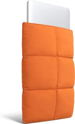 Immagine prodotto di Borsa per laptop da 15 pollici e 16 pollici, imbottitura antiurto, borsa a tracolla morbida, arancione