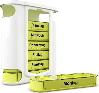Produktbild von Weinberger 46549 Pillenbox-Wochendose Kunststoff, kompakt und platzsparend