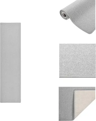 Produktbild von vidaXL Teppichläufer Hellgrau 80x300 cm -  Teppiche