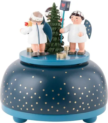 Productafbeelding van Speelgoeddoosje "Engeltje met cadeau" (11 cm) van KWO