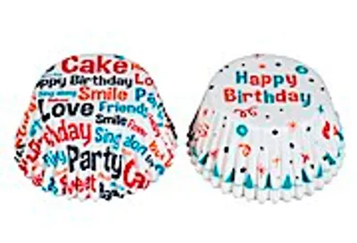 Immagine prodotto di Astucci di carta Happy Birthday, bianco