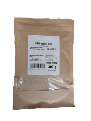 Produktbild von Flohsamenschalen gemahlen Mehl Pulver 300g Flohsamenschalen / glutenfrei