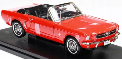 Produktbild von Welly 1964-1/2 Ford Mustang Cabriolet Metallmodell Rot