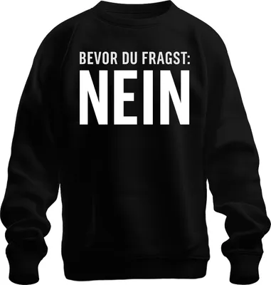 Immagine prodotto di Prima che tu chieda No divertente sarcastico sfacciato dicendo regalo unisex felpa pullover, nero, L