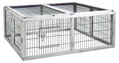 Produktbild von Duvo+ Kaninchenauslauf Woodland Cottage weiß
