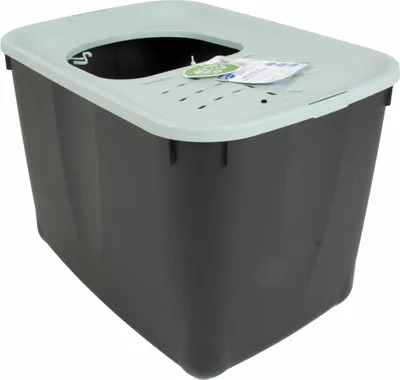 Produktbild von Duvo+ Katzentoilette Micia ECO Top schwarz/ice