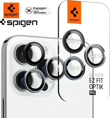 Produktbild von 2x Kamera Schutz Glas fr iPhone 17 16 15 14 Pro Max Spigen Camera Panzerfolie
