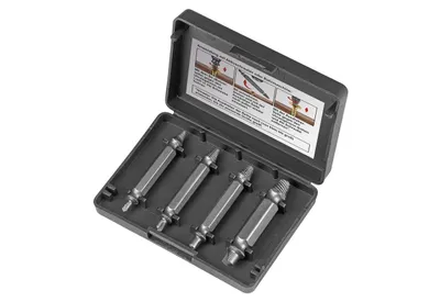 Produktbild von EASYmaxx Schraubenentferner-Set - 4 Bits in verschiedenen Größen - schwarz
