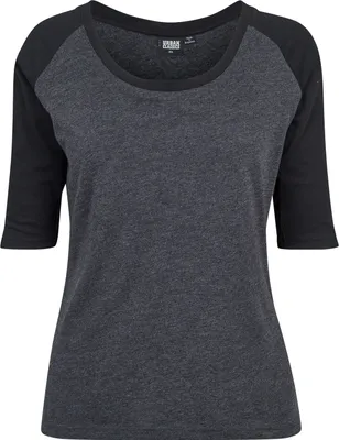 Produktbild von Urban Classics Ladies - 3/4 RAGLAN Longsleeve charcoal - M