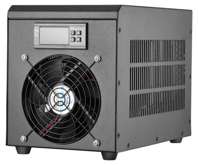 Immagine prodotto di Raffreddatore per acquari - Sistema di raffreddamento per vasche di 55 litri - Intervallo di temperatura: 0–100 °C - Termostato regolabile - Temperatura dell'acqua costante per pesci e gamberetti