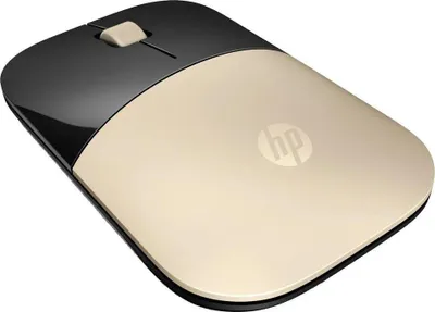 Produktbild von HP Z3700 Wireless-Maus, Gold, Beidhändig, Optisch, RF Wireless, 1200 DPI, Gold