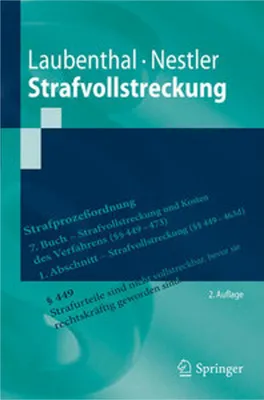 Produktbild von Strafvollstreckung