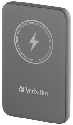 Obrázok produktu pre Verbatim Charge 'n' Go, 10000 mAh, Lítium polymér (lipo), Quick Charge 3.0, Bezdrôtové nabíjanie, Šedá