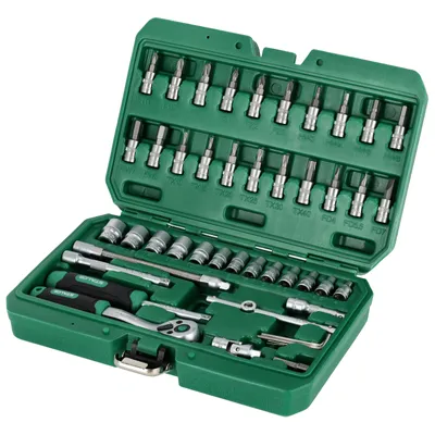 Produktbild von Satz 1/4" Steckschlüssel 48 Stück Stalco