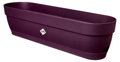Produktbild von Vibia Campana Balkonkasten 70 mit Wasserreservoir - Blumentopf für den Balkon - 100% recyceltes Plastik - Ø 69,0 x H 17,0 cm - Lila/Ahorn Lila
