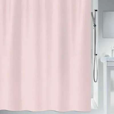 Produktbild von Spirella Anti-Schimmel Duschvorhang - Anti-Bakteriell, waschbar, wasserdicht - Polyester, „Primo “ 120x200cm Rosa