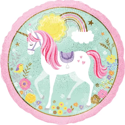 Produktbild von amscan® 3685201 Folienballon Magical Unicorn - Ø 43 cm