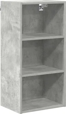 Image de vidaXL Armoire suspendue béton gris 40 x 29,5 x 80 cm matériau dérivé du bois