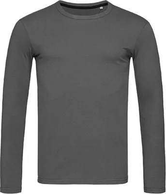 Produktbild von Stedman ST9620 | Clive Long Sleeve Herren T-Shirt + +WRAP - Farbe: Slate Grey (Solid) - Größe: M