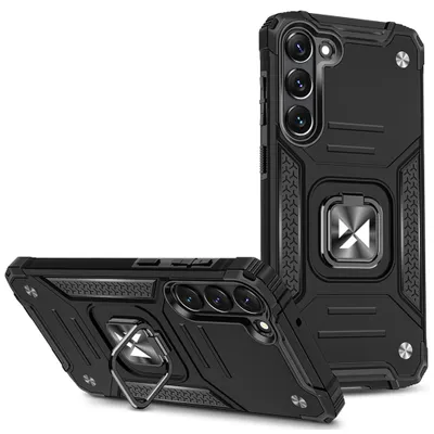Obrázek produktu pro Wozinsky Ring Armor Case Samsung Galaxy S23+ Armoured Case Magnetic Holder Ring Black