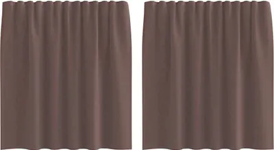 Immagine prodotto di Tende in Voile con Linguetta 2 pz Marrone