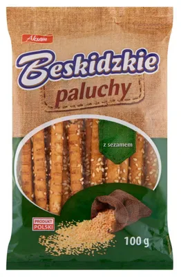 Image de Aksam Beskidzkie Paluchy z sesamem 100 g x 3 pcs