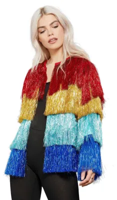Produktbild von Lametta Festivaljacke vierfarbig Größe: L-XL