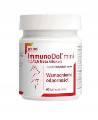 Zdjęcie produktu dla DOLFOS ImmunoDol MINI 60 tabletek dla Psa i Kota