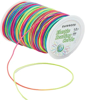 Produktbild von Set aus elastischen Armbandschnüren – Vielseitige Materialien für die Schmuckherstellung, ideal für Armbänder, Halsketten und Bastelprojekte.