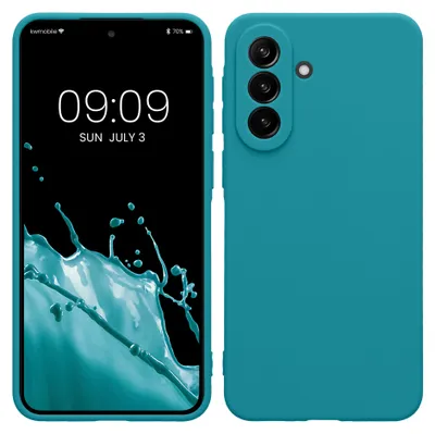 Produktbild von kwmobile Handyhülle für Samsung Galaxy A37 5G Hülle - weiches Handy Silikon Case - Schutzhülle Cover - Petrol matt